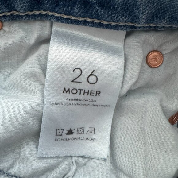 Mother Denim "A Step Midi" Denim Skirt in "Misbeliever", size 26 - Picture 6 of 14